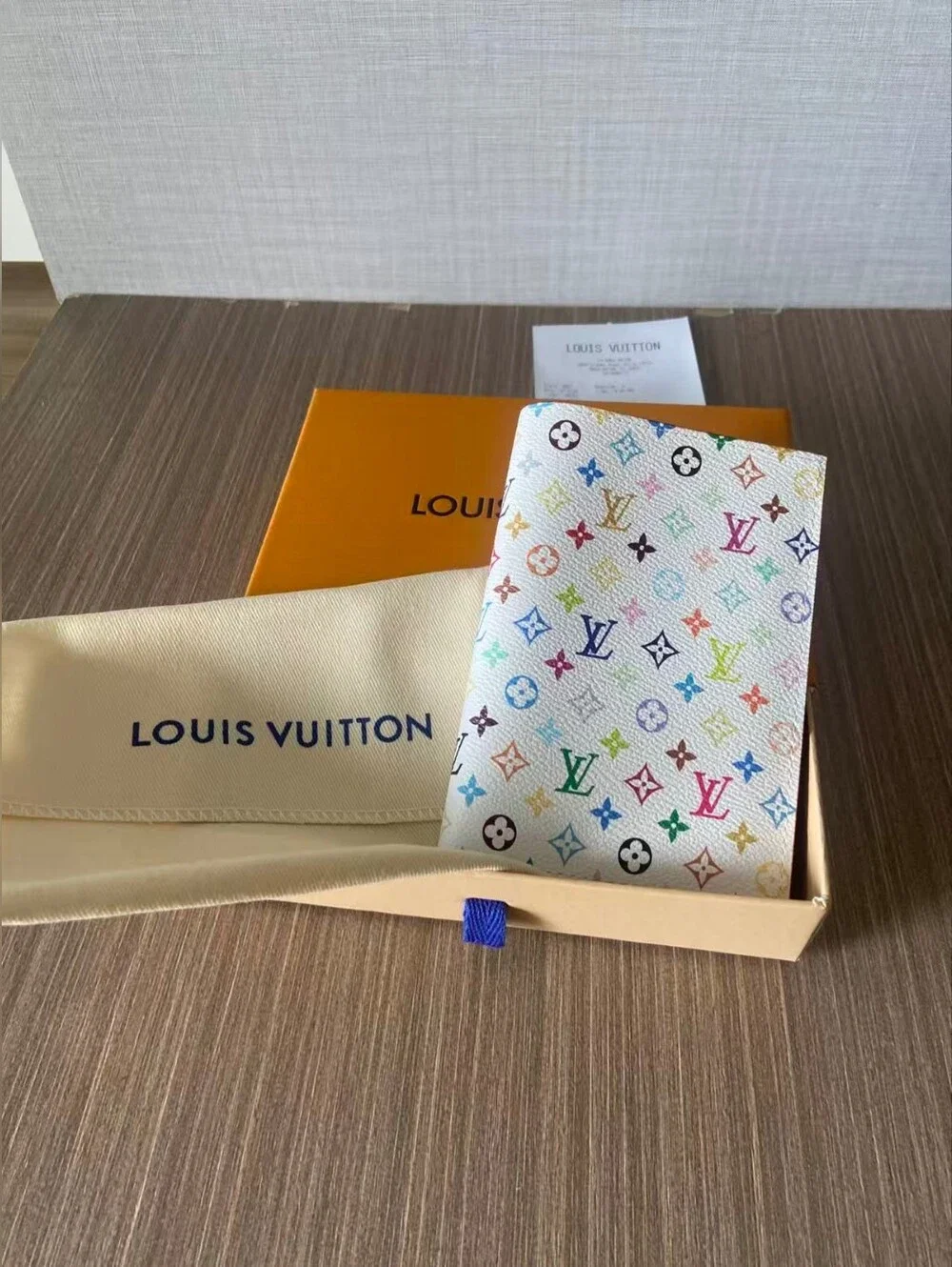 Louis Vuitton Multicolor Monogram Passport Cover - White